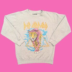 Def Leppard Gray Crewneck Size M for Women